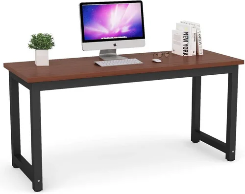 Vista 33 de Mesa para computadora Tribesigns moderna estilo sencillo para PC, portátil, estudio, moderna estación de trabajo para el oficina en casa