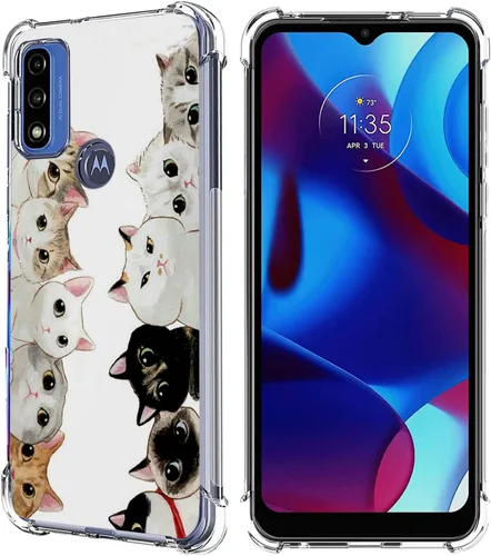Vista 12 de Funda para Moto G Pure/Moto G Power 2022/Moto G Play 2023, colorida funda protectora de poliuretano termoplástico resistente a los arañazos