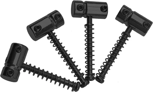 Vista 2 de 8 piezas de Yootones Guitarra Código Sillín Puente Sillines compatibles con Bass Jazz Tele Electric Guitar Part (negro)