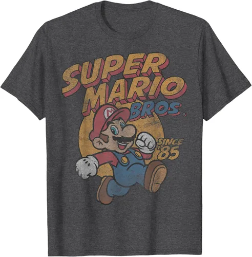Vista 29 de Super Mario Bros. Desde '85 Camiseta Vintage con Póster' Negro