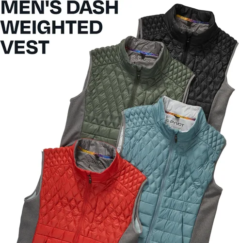 Vista 7 de PYVOT Chaleco Acolchado con Peso Dash para Hombre, Ropa Inspirada en Manta Pesada para Problemas Sensoriales