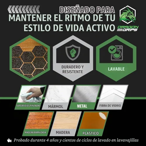 Vista 6 de Dragon Grips Cinta de agarre de goma multiusos de 5 x 7 pulgadas