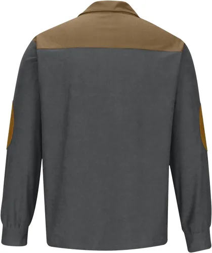 Vista 4 de Comigeewa Hombre Patchwork Jersey Manga Larga Sudadera Cuello Alto Botón Blusa Sudaderas Otoño Invierno Ropa Deportiva