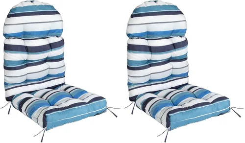 Vista 19 de FUNBERRY - Cojín para silla Adirondack, cojines gruesos y cómodos para mecedora, antideslizante, con protector contra decoloración, impermeable