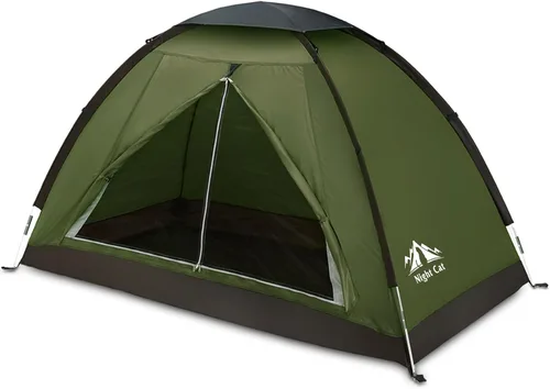 Vista 9 de Night Cat Tienda de Campaña para Mochileros para Una o Dos Personas, Liviana, Impermeable, para Acampar, Senderismo, para Adultos, Niños, Scouts