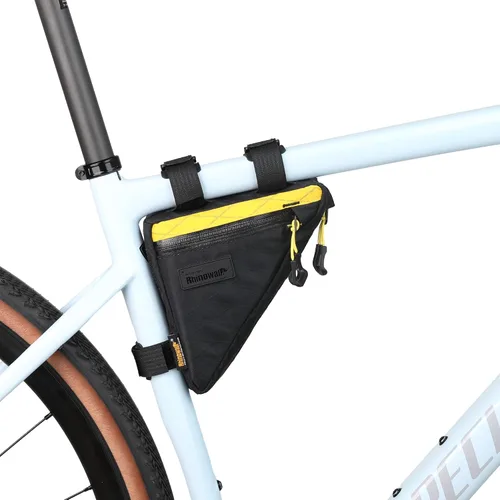 Vista 19 de Rhinowalk Bolsa de Marco Frontal de Bicicleta Bolsa Bajo Tubo Superior Triangular Accesorios de Ciclismo de 1.7L de Nylon Ligero para Bicicleta