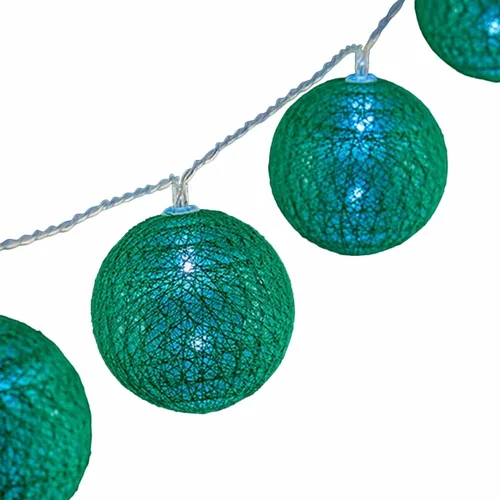 Vista 3 de Guirnalda de Bolas LED Krist+ Verde 2 m Ø 5 cm