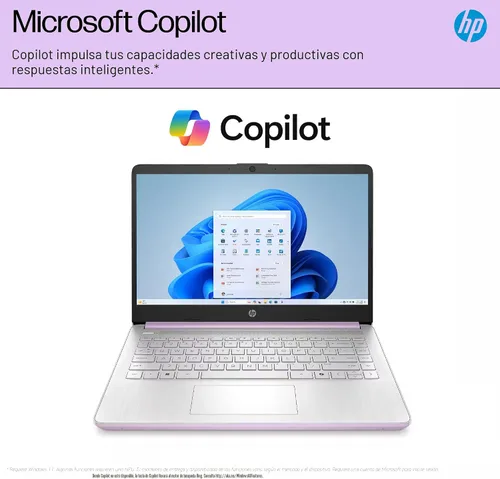 Vista 5 de HP 14 Laptop Student Business 2025 Flagship Computer, Copilot de IA, CPU Intel de 4 núcleos de 13ª generación, 16GB de RAM, 628GB de almacenamiento
