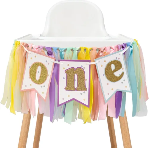 Vista 8 de Cartel de conejito para silla alta de primer cumpleaños – Cartel con texto en inglés «Some Bunny Is One» para silla alta, decoración de primer