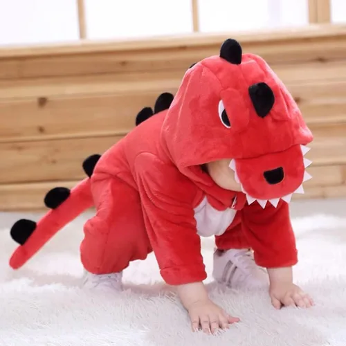 Vista 5 de Disfraces de animales para bebés, mameluco unisex para niños pequeños, rómper para disfraz de Halloween