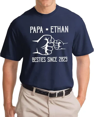 Vista 3 de Camisa personalizada para abuelo, papá, nietos con nombre, regalos personalizados para papá y papá, regalos para el día del padre, abuelo.