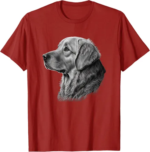 Vista 54 de Camiseta divertida Golden Retriever, Negro