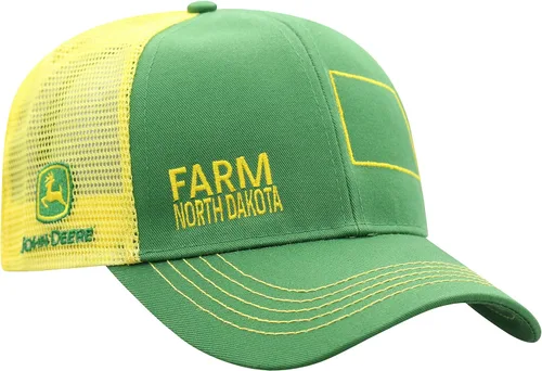 Vista 135 de John Deere Gorra de béisbol con logotipo y malla trasera con contraste, para hombre