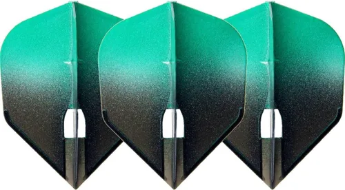 Vista 9 de L-style L3 Shape (Small Standard) PRO Molded Dart Flights – Champagne Ring Compatible – for Soft Tip & Steel Tip Darts
