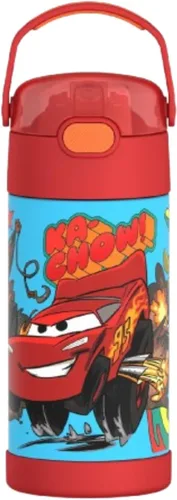 Vista 24 de THERMOS FUNTAINER Botella de agua con pajita, 12 onzas, Avengers