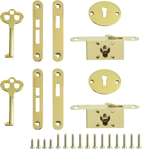 Vista 6 de T Tulead Cerraduras de bronce mini caja de embutir decorativas antiguas cerraduras de caja de joyería cerradura de gabinete de reemplazo 2