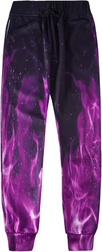 Vista 2 de Loveternal Pantalones deportivos para hombre y mujer, divertidos estampados 3D, gráficos y geniales, casuales