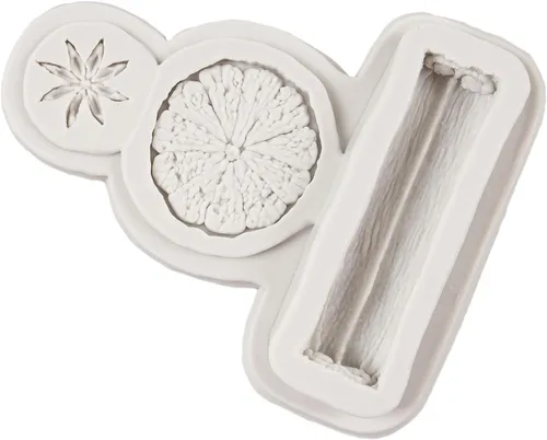Vista 5 de Molde de silicona para especias de invierno, rebanada de limón, anís estrellado, mandarina, cáscara de fondant, moldes para decoración de tartas