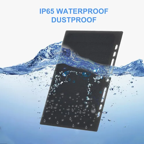 Vista 4 de Lixada Cargador de panel solar Puerto USB portátil de alta potencia en forma de papel monocristalino de silicio 10 W cargador de panel solar
