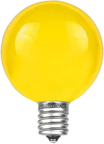 Vista 15 de Novelty Lights Paquete de 25 tiras de luces multicolor G40 para exteriores
