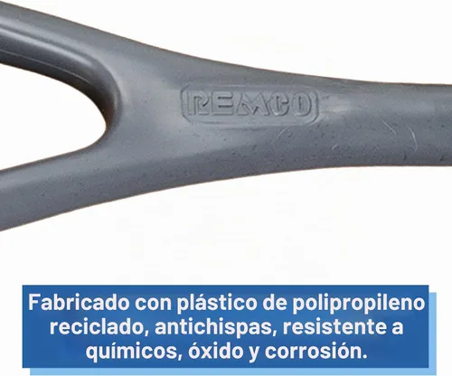 Vista 7 de REMCO Polipropileno Industrial higiénico Pala, 24", Gris, 1
