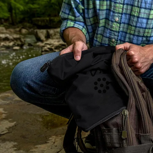 Vista 6 de STNKY Bag Pro - Bolsa de lavandería - Bolsa de lavado para trabajadores de la salud, deportes, fitness y viajes (XL, negro)