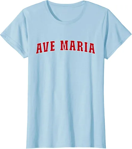 Vista 23 de Ave Maria FL Florida - Camiseta, Negro