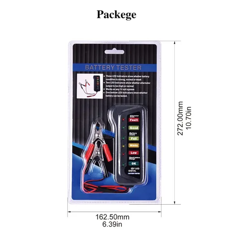 Vista 5 de Probador de batería Indicador de capacidad de batería Trabajo 6 indicadores para Rv Carrito de Golf Cortacésped Bicicleta Eléctrica Motocicleta