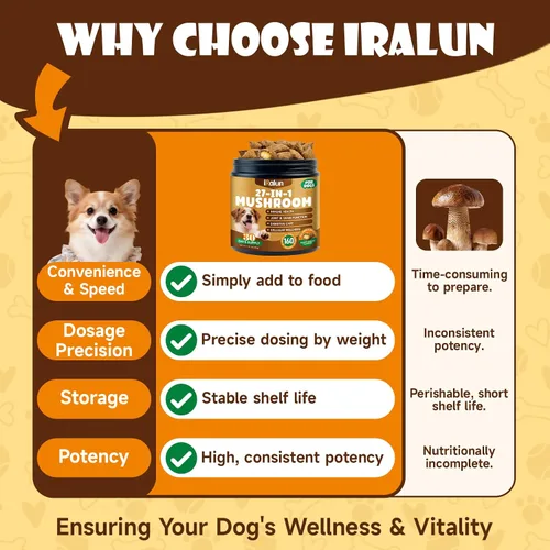 Vista 8 de Masticables de hongos para perros: bultos y protuberancias para perros