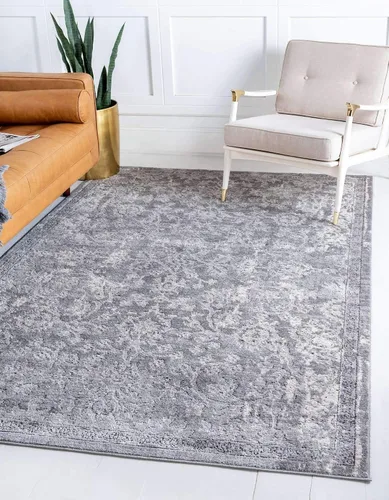 Vista 19 de Unique Loom Portland Collection - Alfombra de área Albany (2 pies 2 pulgadas x 3 pies 1 pulgada, rectangular, azul/gris)