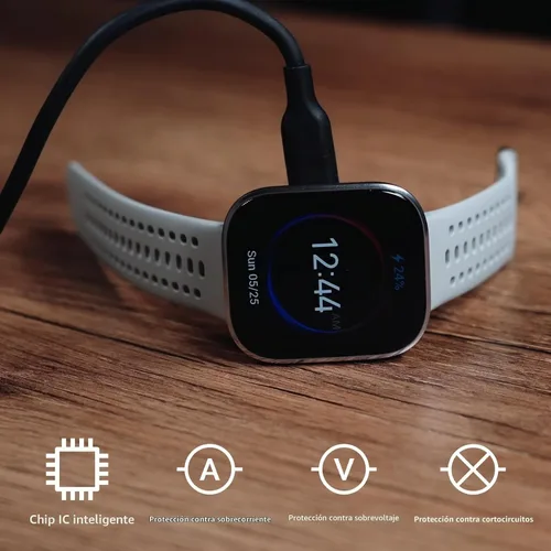 Vista 4 de Base de carga magnética USB-C para Amazfit Bip 6 / Active 2 (redonda y cuadrada), paquete de 2