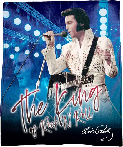 Vista 4 de Elvis Presley 1968 Comeback Special - Manta de Forro Polar - Forro Polar Coral Súper Suave - 50" x 60" - Comodidad Lujosa y Tamaño Generoso