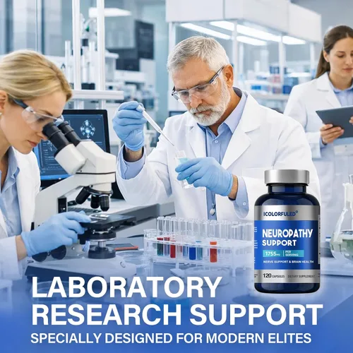 Vista 9 de icolorfuled Suplementos de neuropatía, salvador de nervios para neuropatía con 600 mg de ácido alfa lipoico y vitaminas B, fortalecen los nervios