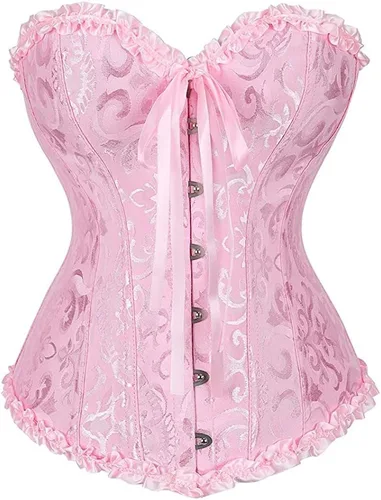 Vista 50 de SZIVYSHI Corsé para mujer, lencería moldeadora, body con cintura de encaje