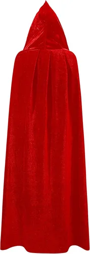 Vista 5 de Capa con capucha unisex con capucha para hombres y mujeres, capa de bruja de vampiro, disfraz de Halloween y Navidad