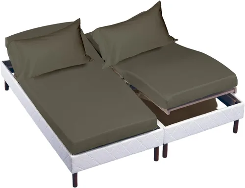 Vista 65 de Cottingon Juego de sábanas cortas de 4 piezas para caravana tamaño Queen, 100% algodón egipcio de fibra extra larga premium, juego de sábanas suaves