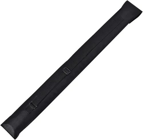 Vista 2 de Estuche de transporte para taco de billar negro, 32 pulgadas de largo, bolsa de almacenamiento para taco de billar
