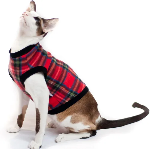 Vista 8 de Jersey de gato con manga larga y rayas grises claras, Gris