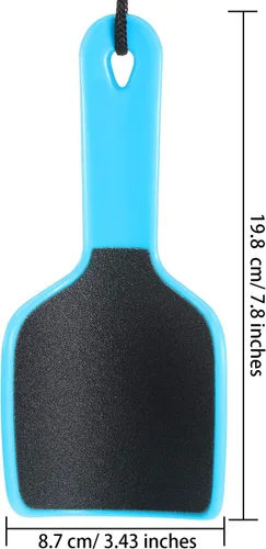 Vista 2 de Mudder 4 piezas de lima curvada en forma de U, removedor de callos de pie de doble cara, colosal para grano, exfolia elimina la piel muerta, 4