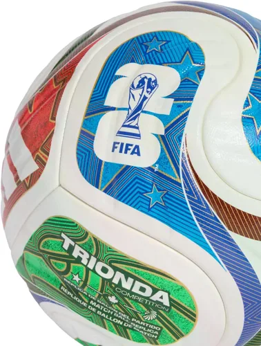 Vista 3 de adidas Pelota de competición de la Copa Mundial 2026 - Inspirada en el diseño de ondas La Ola, superficie sin costuras para precisión y estabilidad