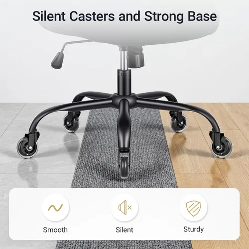 Vista 14 de Silla de oficina ergonómica con reposabrazos abatibles, soporte lumbar ajustable, silla de computadora con respaldo de malla transpirable, sillas