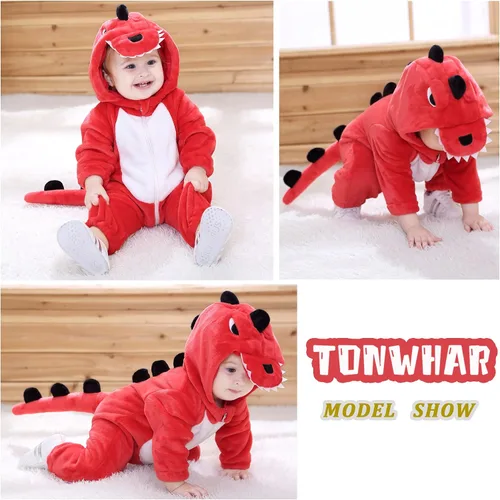 Vista 5 de TONWHAR Disfraz unisex para bebé, traje de animal para niños pequeños y niños