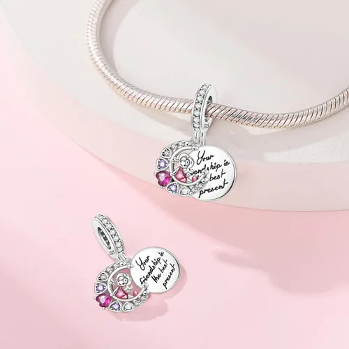 Vista 83 de KUNSIR Los abalorios se adaptan a pulseras Pandora para mujer, plata de ley 925, cuentas colgantes de joyería para niñas, dijes de feliz cumpleaños