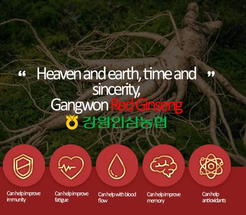 Vista 8 de Gangwoninsam ] Extracto de ginseng rojo coreano de oro, 17.64 oz / 17.63 onzas líquidas – Contiene extracto de raíz de ginseng rojo coreano 100%