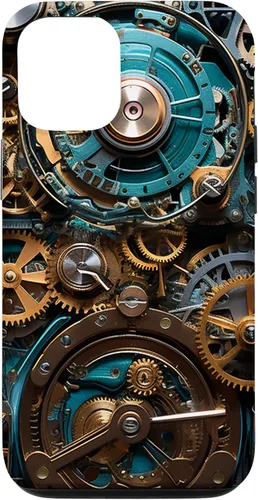 Vista 28 de Mechanical Steampunk Gears Internal Cogwork Mechanism Case for iPhone 17