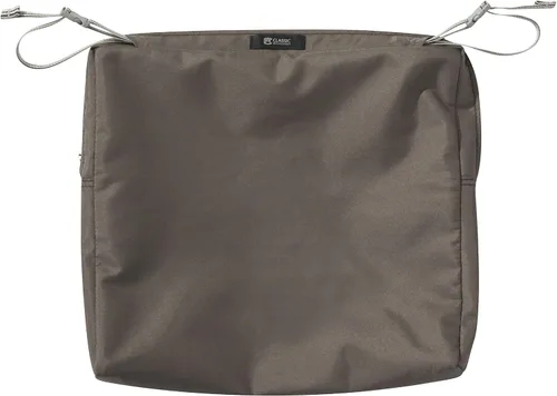 Vista 13 de Classic Accessories Ravenna - Cojín rectangular para asiento de patio, Gris topo oscuro