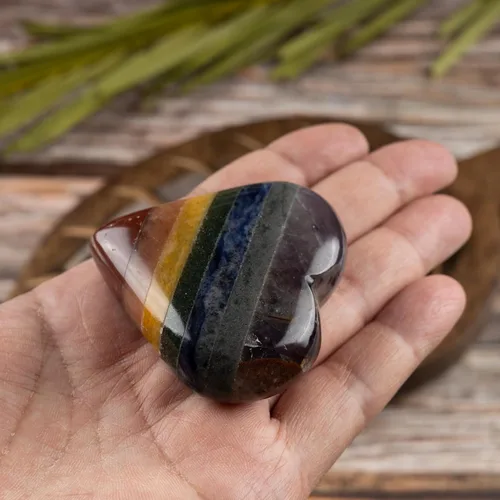 Vista 7 de Piedra del corazón (7 chakra)