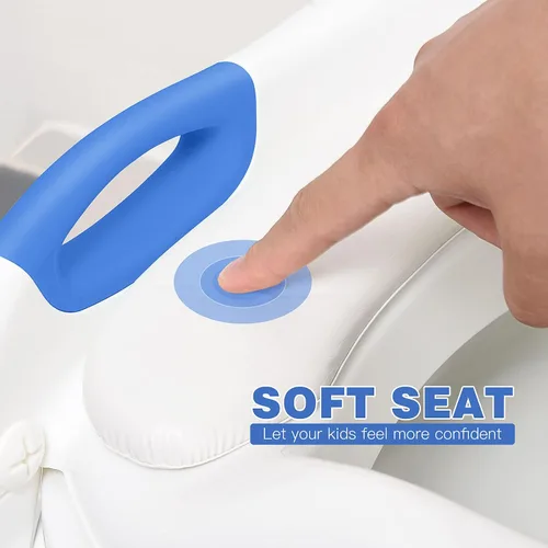 Vista 5 de SKYROKU - Asiento de entrenamiento para ir al baño, con escalera, para niños y niñas, cómodo y seguro con almohadillas antideslizantes