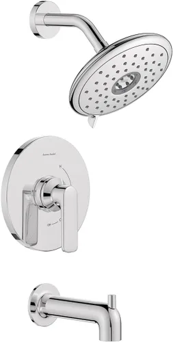 Vista 8 de American Standard TU061508.295 - Kit de molduras para bañera y ducha, 1.8 GPM, níquel cepillado
