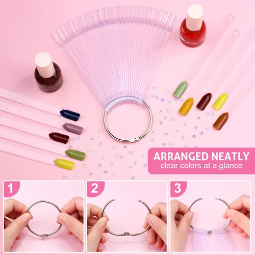 Vista 8 de SUBAY Taladro de uñas eléctrico profesional para el cuidado de las uñas con 200 piezas de palos de muestra de uñas